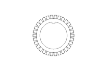 Frein d'écrou MB10 50x74 St DIN5406