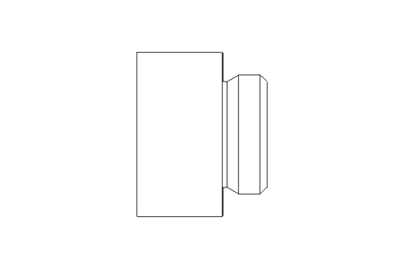 Enlarger M16 to M20 Ni-plated brass