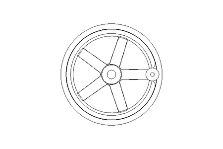 Handrad 250 x 22 D3-Al