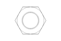 Hexagon nut M14x1.5 St-Zn DIN934