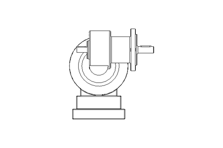 Worm gear motor 0.12kW 113 1/min