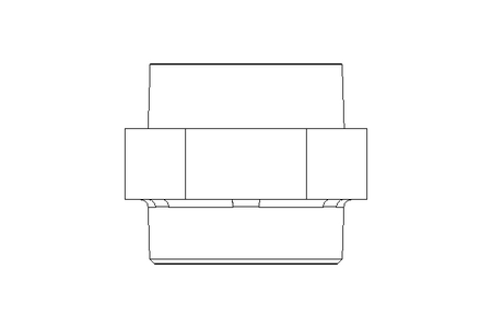 DOUBLE FITTING 2" L=62 DIN2990, 1.4571