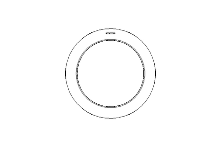 Hexagon lock nut M63 gray