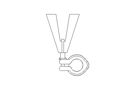 Verschlussklammer DN 1/2" 1.4301