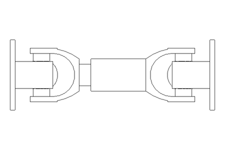 Universal joint shaft D=65 L1=190 L2=210