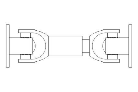 Universal joint shaft D=65 L1=190 L2=210