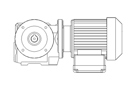 Worm gear motor 0.25kW 30 1/min