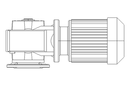 Worm gear motor 0.25kW 30 1/min