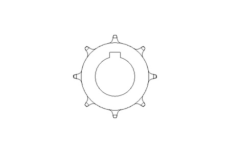 Kettenrad DB30,3 B38 Z8