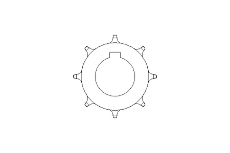 Kettenrad DB30,3 B38 Z8