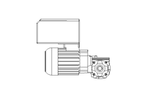 Schneckengetriebemotor 0,37 kW