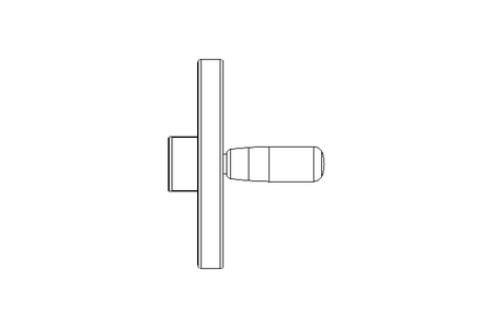 Handrad D=140 B=14H7NUT GN322-140-K14-D