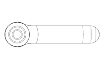 Klemmhebel M8x32 1.4305