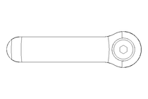 Klemmhebel M8x32 1.4305