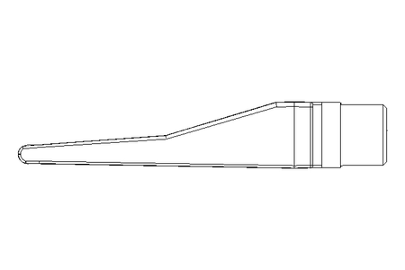 BLOWING NOZZLE WITH ELONGATED ORIFICE