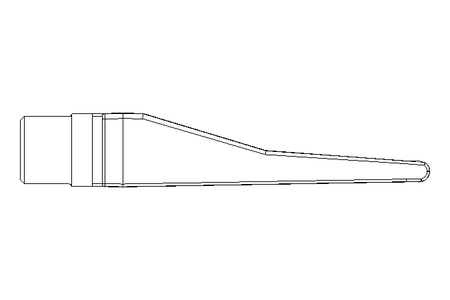 BLOWING NOZZLE WITH ELONGATED ORIFICE