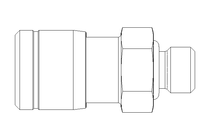 Steckverschraubung M 5 D 4 Niro