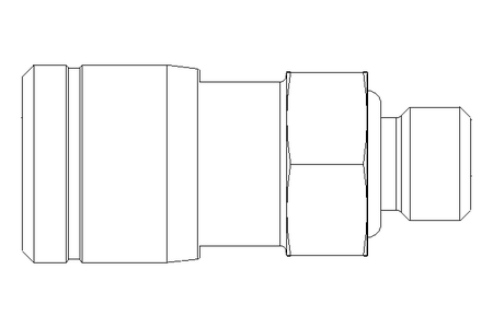 Steckverschraubung M 5 D 4 Niro