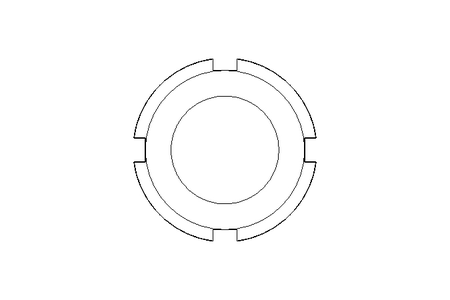 开槽螺母 M24x1,5 St-Zn