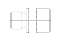 Conector roscado p/ tubos L 12 G1/4"