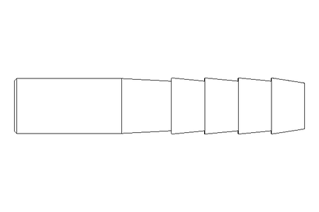 HOSE NIPPLE 1/4 " EXT. THREAD