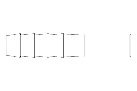 Schlauchnippel 1/4" A4