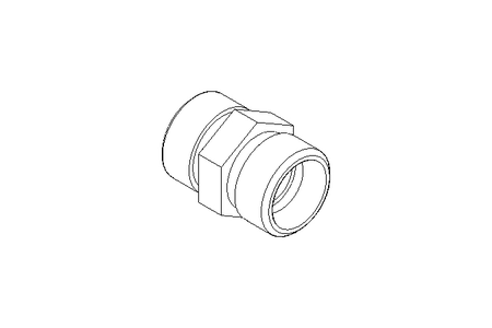 Pipe screw connector L 12/12 1.4571