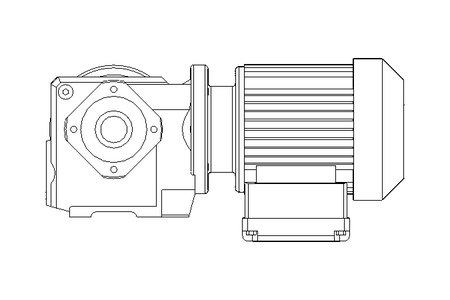 Worm gear motor 0.25kW 30 1/min