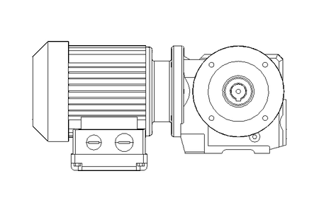 Worm gear motor 0.25kW 30 1/min