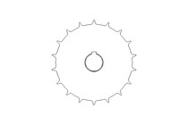 CHAIN SPROCKET SERIES 2251 Z=18 D=30