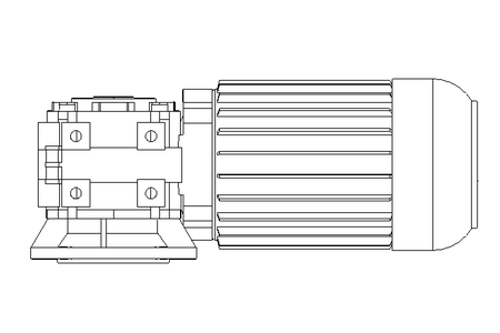 螺杆齿轮速电机 0,37kW 100 1/min