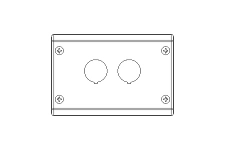 Gehäuse 2-fach 120x80x56 PC