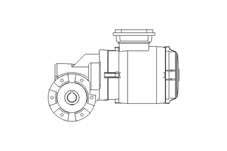 Worm gear motor 0.55kW 46 1/min