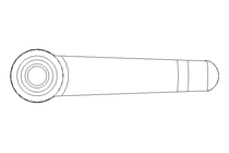 Klemmhebel M6x16 1.4305