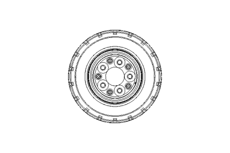 Impell.runn.roto.dis.wheel 400x100 400kg