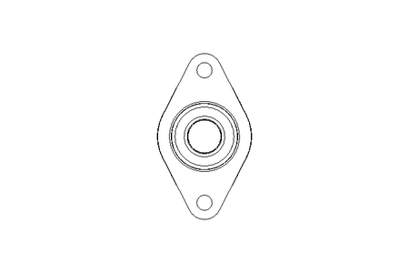 Flange bearing PCFT 25x124x36