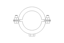 Rohrschelle 2-teilig A4 1 1/2"