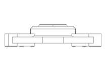 Mancal de flange eFOM 30x55x65