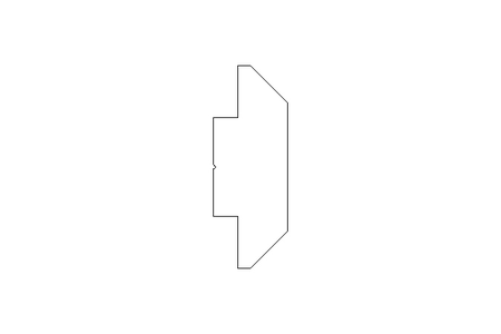 Section connector T M6 / 8 St-Zn