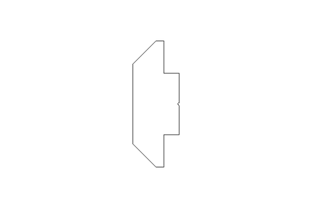 Section connector T M6 / 8 St-Zn