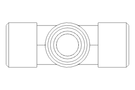 Threaded T-connector L 10/10/10 1.4571