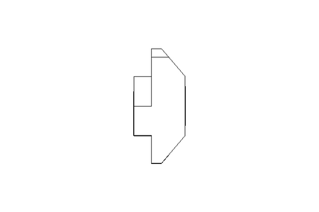 Sliding block T M6 / 10 St-Zn