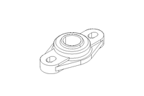 Flange bearing EFOM 20x47x89