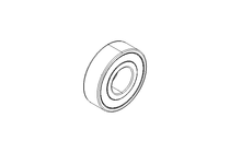 Deep groove ball bearing 6203 2RS 17x40