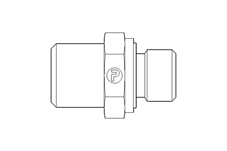 Conector roscado p/ tubos 6 G1/8" 1.4571