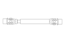 Universal joint shaft D=32 L1=410 L2=470