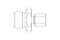 Conexão roscada de tubo L 6 G1/2" Niro