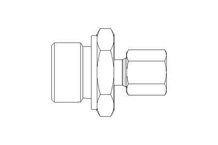 Raccord de tube L 6 G1/2" Niro ISO8434