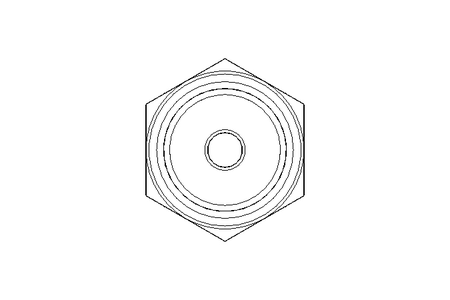 Rohrverschraubung L 6 G1/2" Niro ISO8434