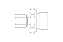 Rohrverschraubung L 6 G1/2" Niro ISO8434